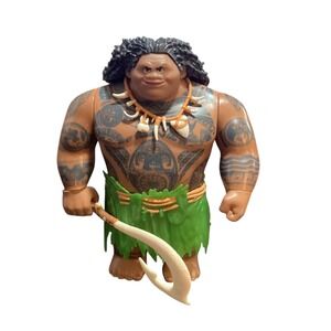 Disney Moana Maui Action Figure with Fishhook Hasbro C-078A 10.5 In Demigod Toy
